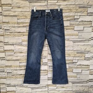 ​FRAME Jeans Women's 27 Dark Indigo Wash High Rise Button Fly Y2k Western Chic